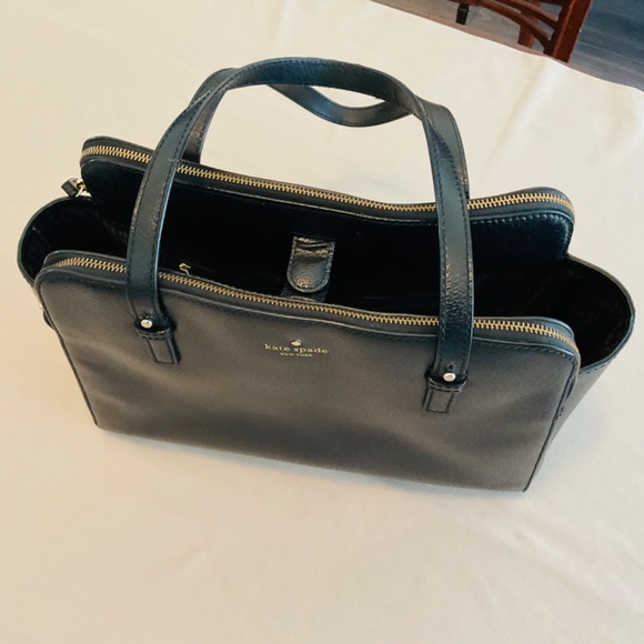 Kate Spade Black Leather Tote - Picture 7 of 16